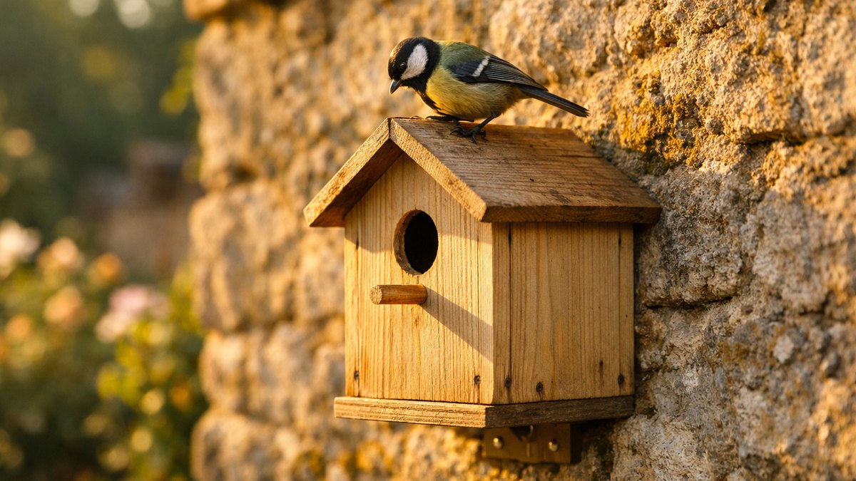 À 72 ans, Gérard fixe un nichoir neuf sur son mur plein sud : deux printemps plus tard, pas une seule mésange n'y est entrée