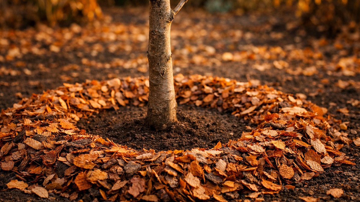 Arbre planté en octobre : pourquoi une couche de paillis de 8 centimètres peut décider de sa survie pendant tout l'hiver au jardin