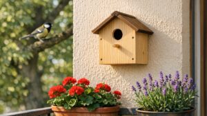 Elle accroche un nichoir neuf à son balcon d'Orléans en avril : tout le printemps, aucune mésange ne vient seulement s'y poser