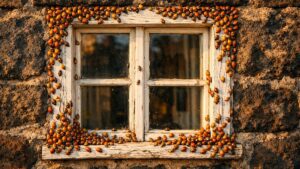 Elle accueillait des coccinelles au potager depuis trois printemps : fin octobre, des dizaines tapissent sa fenêtre et ce ne sont pas les siennes