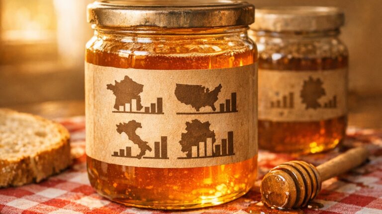 Elle achète le même pot de miel depuis dix ans : cet été, l'étiquette affiche quatre pays et des pourcentages jamais vus