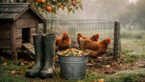 Elle adopte trois poules près d'Amiens pour ses épluchures : en novembre, une affiche à la mairie lui apprend qu'elle était en tort