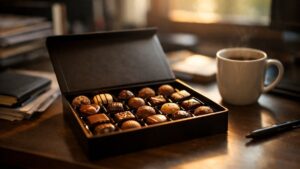 Elle annonce à tout son service qu'elle arrête le sucre en janvier : six semaines plus tard, la boîte de chocolats est revenue sur son bureau