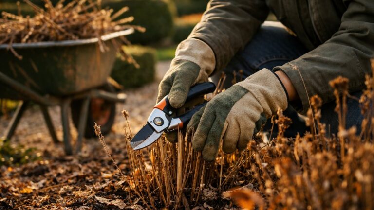 Elle coupe ras ses massifs fanés chaque fin octobre près de Poitiers : au printemps suivant, ses rosiers disparaissent sous les pucerons