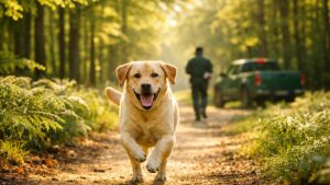 Elle détache son labrador dans une forêt domaniale un matin de mai : au détour d'un chemin, un agent de l'ONF sort son carnet