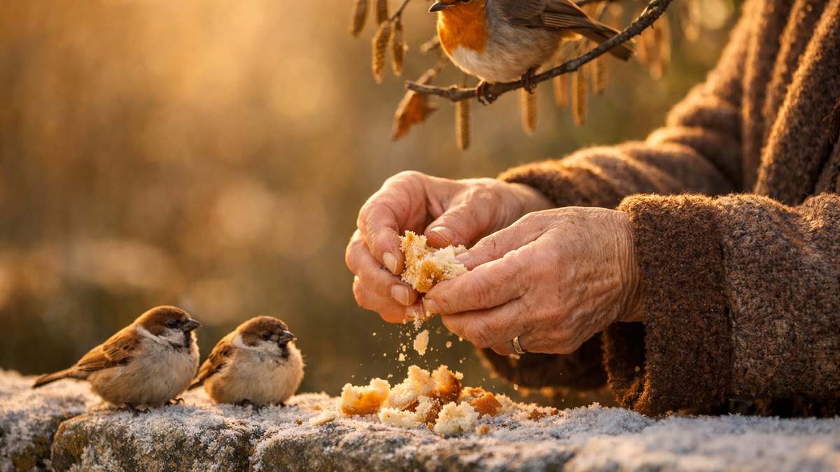 Elle émiette son pain rassis chaque matin pour les mésanges du jardin : sa nouvelle voisine, bénévole à la LPO, lui demande d'arrêter