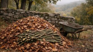 Elle entasse ses feuilles mortes au fond de son jardin ardéchois : un dimanche d'octobre, le voisin parle d'une amende de 450 euros