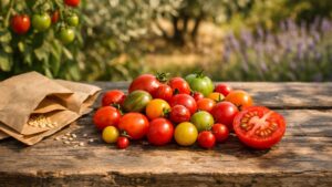 Elle garde les graines de ses plus belles tomates près d'Avignon : l'été suivant, ses plants donnent des fruits minuscules et dépareillés