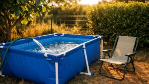 Elle monte une piscine tubulaire de 15 m² dans son jardin près de Perpignan : en septembre, un courrier de la mairie lui réclame une déclaration