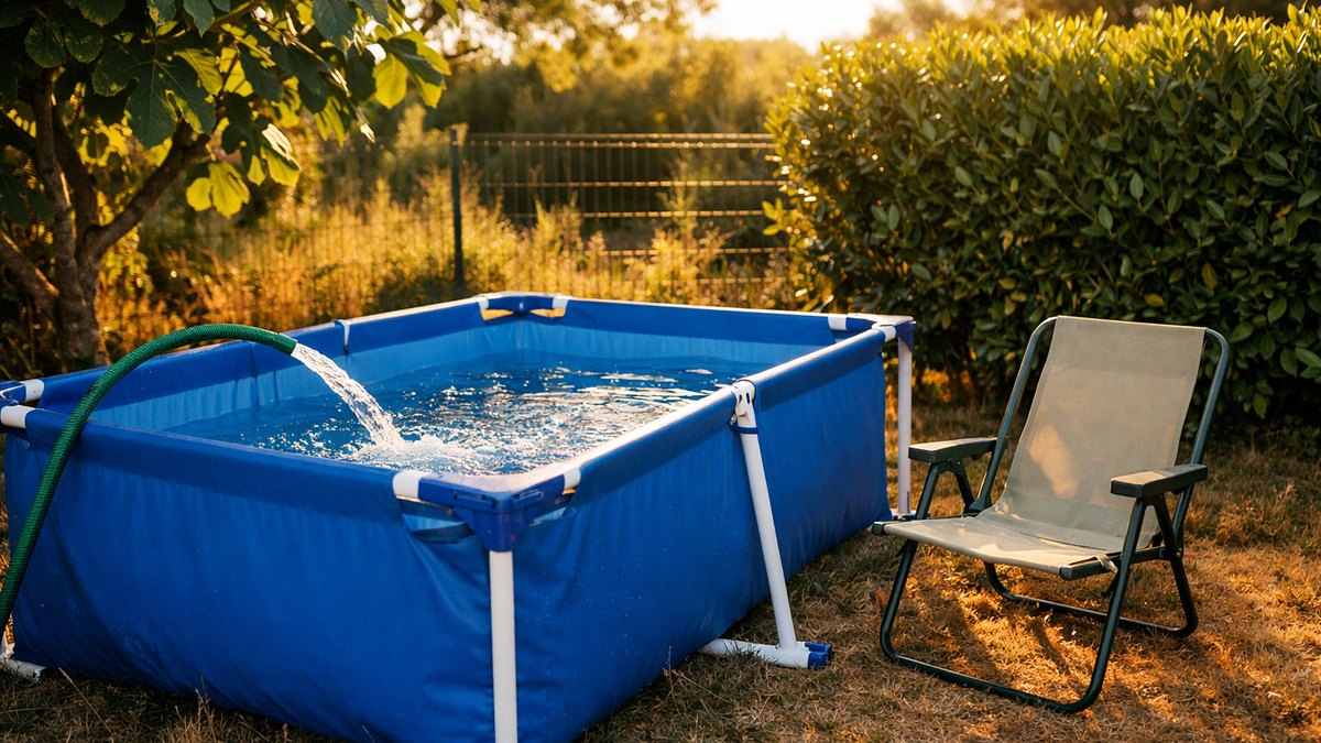 Elle monte une piscine tubulaire de 15 m² dans son jardin près de Perpignan : en septembre, un courrier de la mairie lui réclame une déclaration