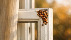 Elle ouvre sa fenêtre un après-midi d'octobre près de Clermont-Ferrand : des dizaines de coccinelles orangées entrent dans sa chambre