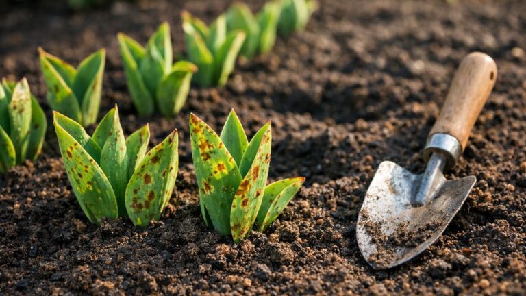 Elle plante cinquante bulbes de tulipes un dimanche de septembre près de Nantes : en avril, seules des feuilles tachées sortent de la terre