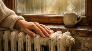 Elle rallume ses radiateurs un matin d'octobre près de Limoges : le bas brûle sous la main, le haut reste froid comme une vitre