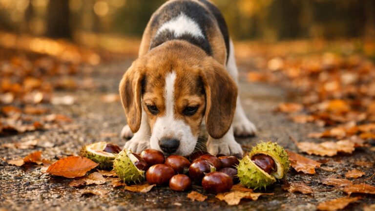 Elle ramasse des marrons au parc pour décorer sa table d'automne : le soir, son chien bave sur le carrelage de la cuisine