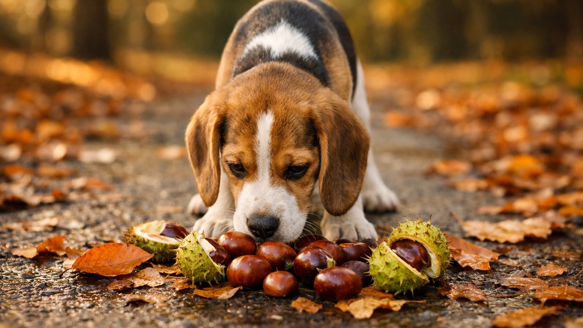 Elle ramasse des marrons au parc pour décorer sa table d'automne : le soir, son chien bave sur le carrelage de la cuisine