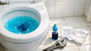 Elle reçoit une facture d'eau deux fois plus lourde sans trouver une seule flaque : le plombier sort un flacon de colorant alimentaire