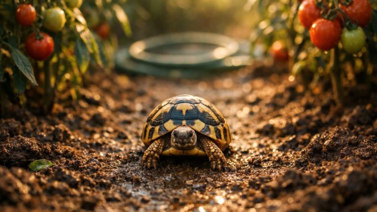 Elle recueille une tortue égarée dans son jardin près de Montpellier : son voisin lui demande, un matin, si elle a un certificat
