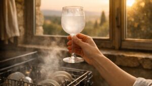 Elle remplace le sel de son lave-vaisselle par du bicarbonate près de Nîmes : deux mois plus tard, chaque verre sort voilé d'un film blanc