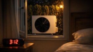 Elle se réveille chaque nuit à trois heures depuis octobre : la pompe à chaleur du voisin tourne à trois mètres de sa fenêtre de chambre