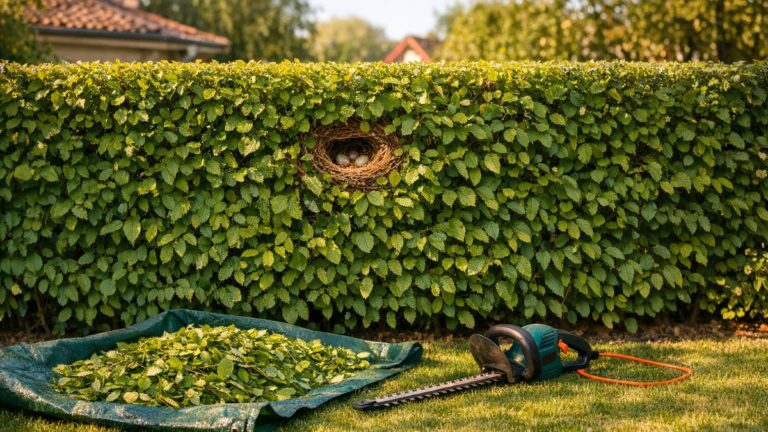Elle taille sa haie de charmilles un samedi d'avril près de Dijon : son voisin lui montre alors ce qu'il y avait au milieu des branches