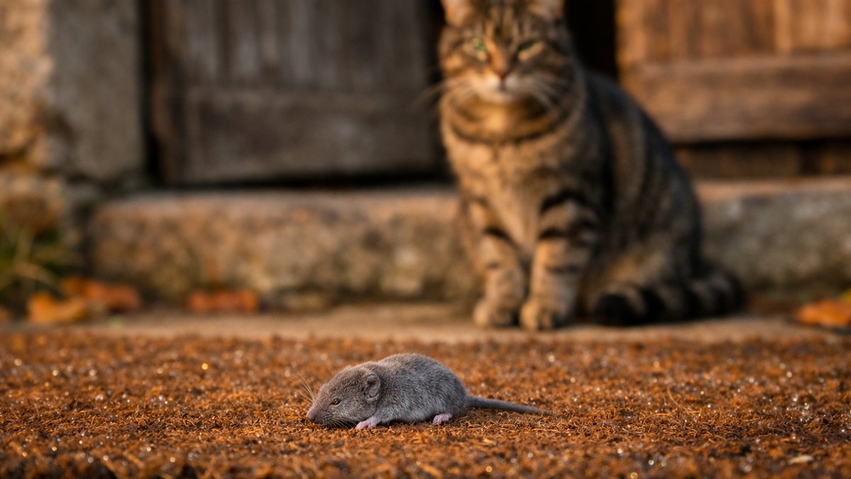 Elle trouve chaque matin d'octobre une musaraigne morte sur son paillasson : son chat la dépose intacte, sans jamais y planter une dent