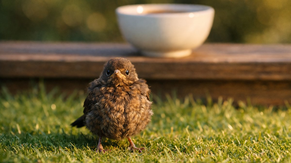 Elle trouve un jeune merle sautillant sur sa pelouse en mai : au téléphone, le centre de soins lui demande de le reposer dans l'herbe