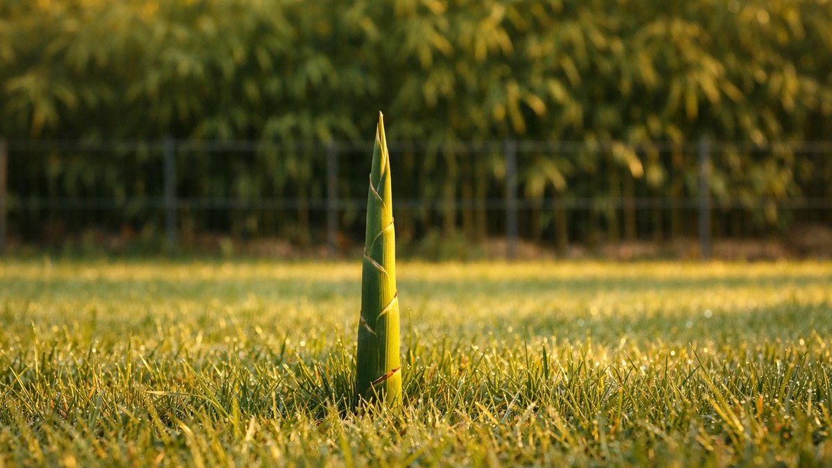 Elle trouve une pousse verte au milieu de sa pelouse en avril : trois ans plus tard, les bambous du voisin couvrent la moitié du jardin