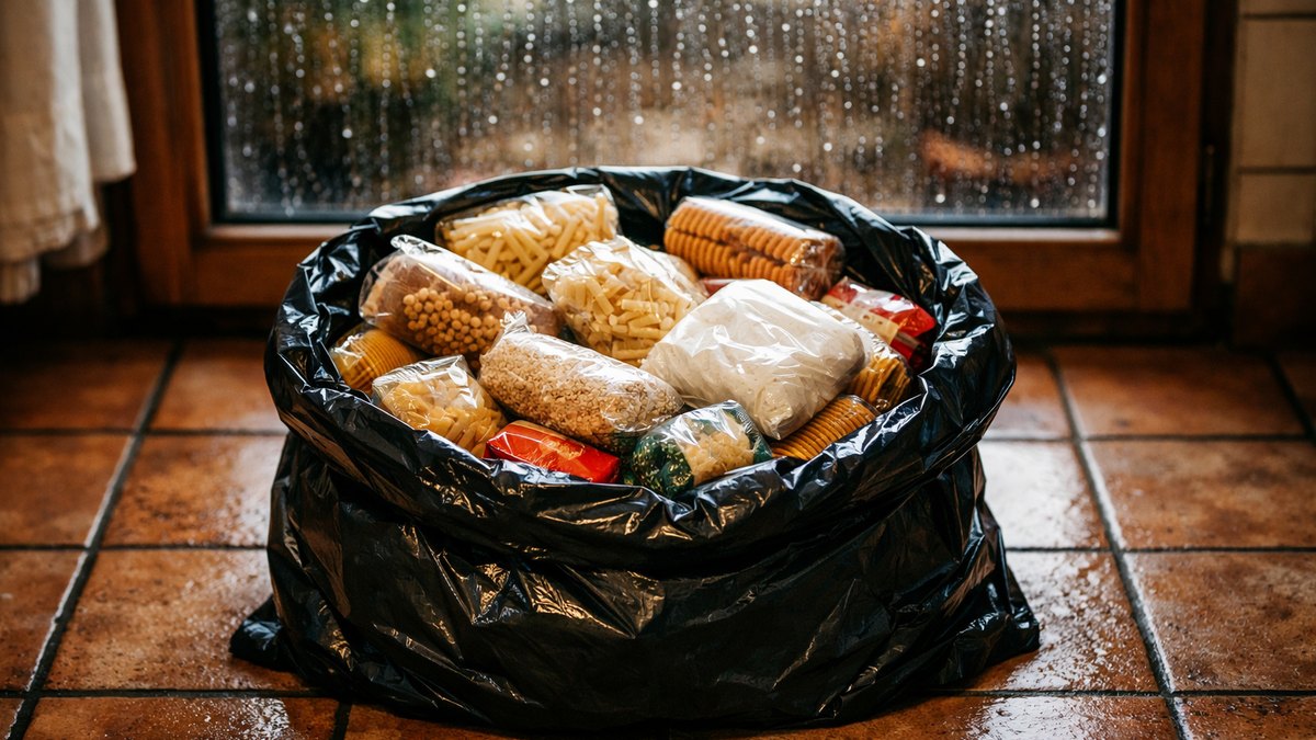 Elle vide son placard de pâtes et de riz près de Caen : sa voisine récupère le sac et cuisine tout le soir même