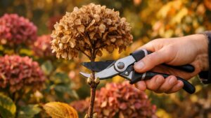 Hortensias : les petits bourgeons par paires sur les tiges brunes cachent toutes les fleurs de juin, ne les coupez pas cet automne