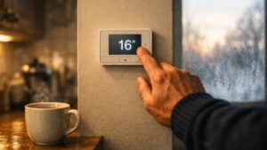 Il baisse sa pompe à chaleur à 16 degrés chaque matin avant de partir : en janvier, son compteur électrique affiche 40 % de plus