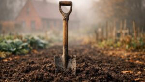 Il bêche son potager chaque automne près de Lille, comme son père : au bout de douze ans, ses carottes ne dépassent plus la taille d'un doigt