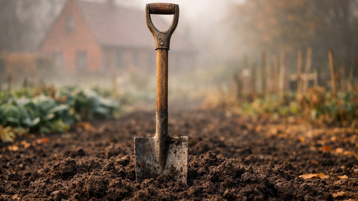 Il bêche son potager chaque automne près de Lille, comme son père : au bout de douze ans, ses carottes ne dépassent plus la taille d'un doigt