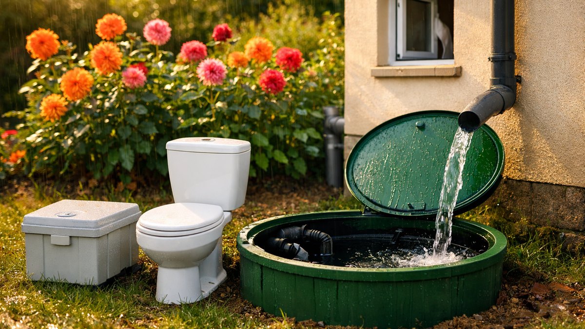 Il branche sa cuve d'eau de pluie sur les toilettes de la maison : l'été suivant, le service des eaux lui facture l'assainissement au forfait