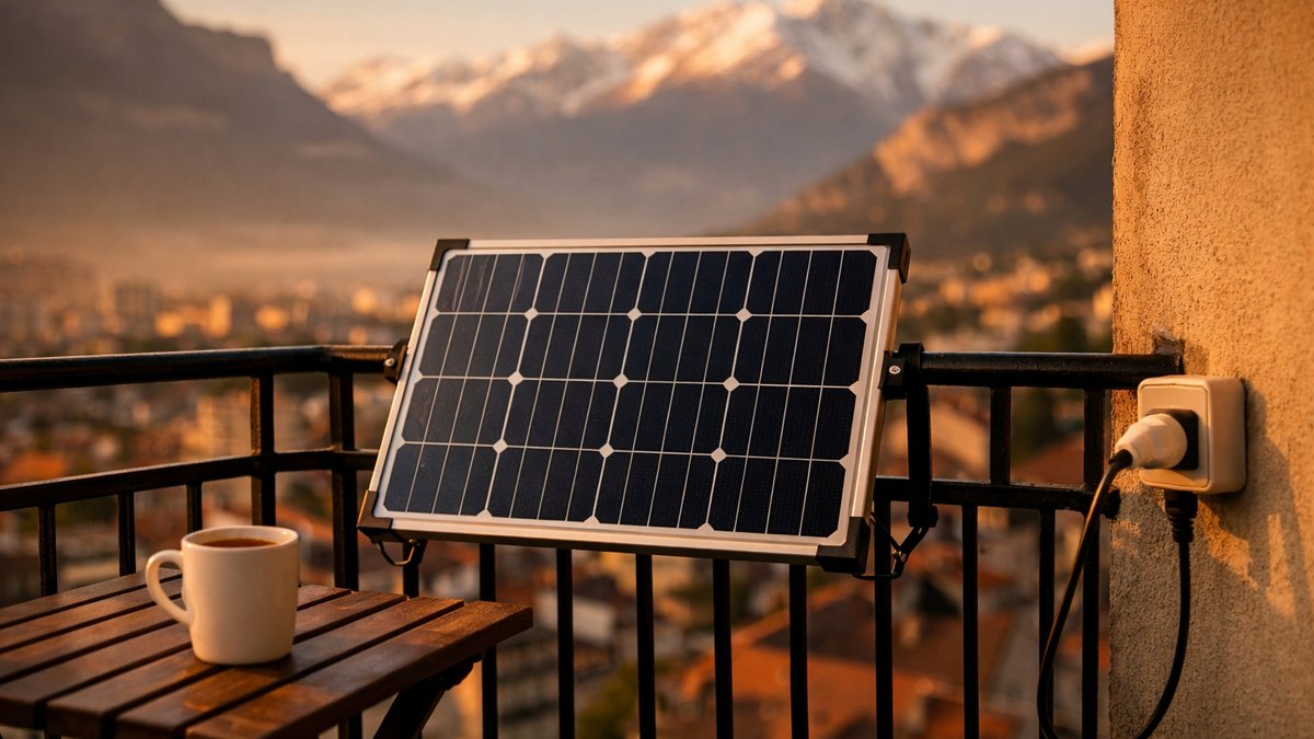 Il branche un kit solaire de 400 watts sur son balcon grenoblois : trois semaines plus tard, un courrier d'Enedis arrive dans sa boîte