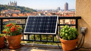 Il branche un kit solaire de balcon sur une prise lyonnaise : un an plus tard, sa facture n'a baissé que de quelques euros