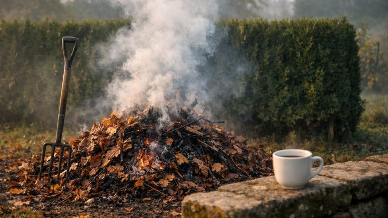 Il brûle ses feuilles mortes au fond de son jardin près de Bourges : le lundi, la mairie lui écrit et parle de 450 euros