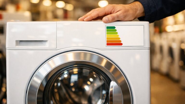 Il choisit son lave-linge près d'Orléans pour une note de 9 sur 10 : en magasin, le même modèle affiche un autre logo et une autre note