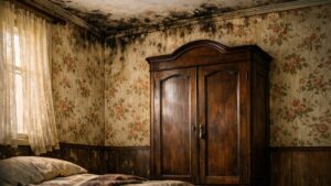 Il coupe les radiateurs de deux chambres d'amis tout l'hiver à Limoges : en mars, des taches noires grimpent dans chaque angle des murs