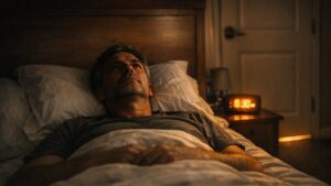 Il décide à 52 ans de se coucher à 21 h 30 pour récupérer : chaque soir, il passe désormais une heure à fixer le plafond