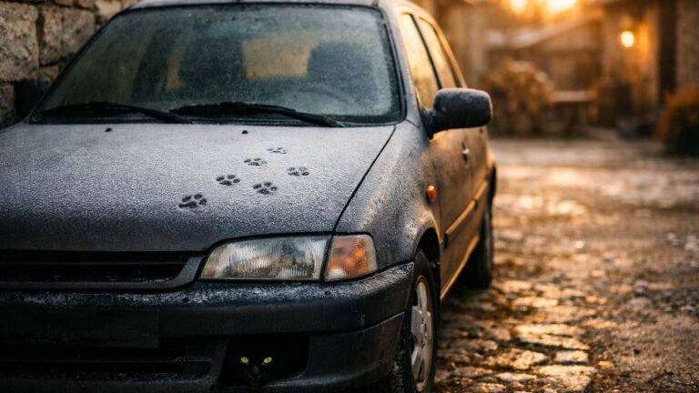 Il démarre sa voiture chaque matin de novembre près de Besançon : un miaulement monte un jour de sous le capot encore tiède