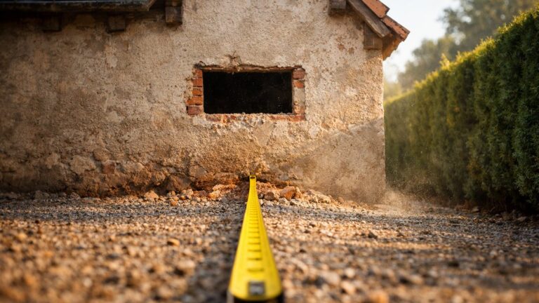 Il fait percer une fenêtre dans le pignon pour éclairer son escalier : son voisin revient le lendemain avec un mètre ruban jaune