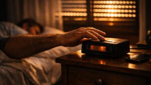 Il gagne une heure de sommeil dimanche près de Nancy : mercredi matin, il se réveille avant son réveil et tient à peine debout