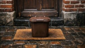 Il jette ses épluchures dans la poubelle grise depuis trente ans : un matin, un bioseau marron l'attend sur le paillasson de sa porte