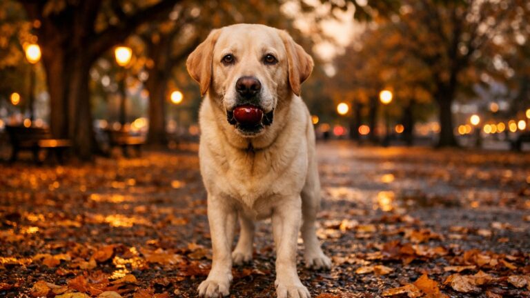 Il lance des marrons d'Inde à son labrador dans un parc de Lille : un soir, le chien refuse sa gamelle et reste couché