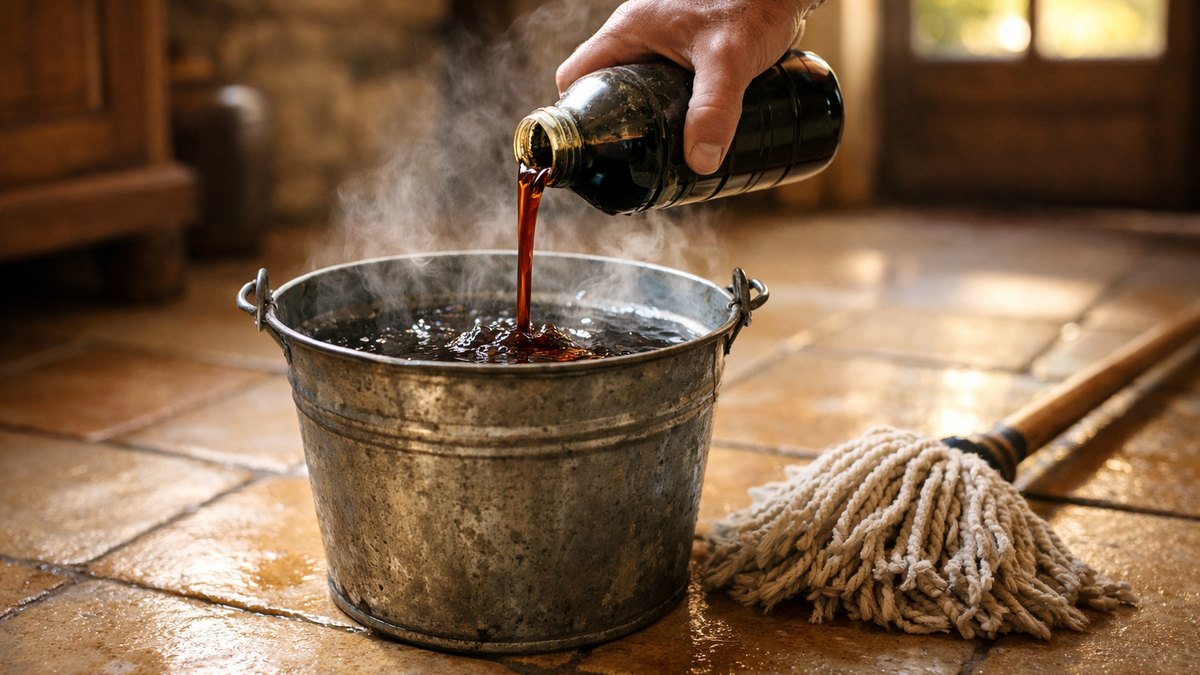 Il lave son carrelage au savon noir chaque semaine depuis l'été : en octobre, le sol colle sous ses chaussettes et vire au gris