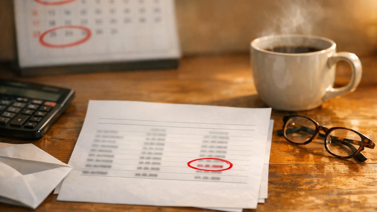 Il part à la retraite en juillet et touche la même pension tout l'automne : en janvier, quarante euros disparaissent sans un seul courrier