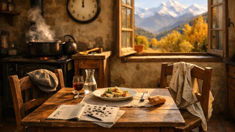 Il prend sa retraite près de Pau en septembre : dès octobre, sa femme ne supporte plus de le trouver chaque midi dans sa cuisine