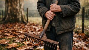 Il ratisse chaque automne les feuilles du platane voisin près d'Agen : cette année, une facture de jardinier glissée dans la boîte d'à côté