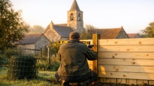 Il remplace son vieux grillage par une palissade en bois de 1,80 m : trois semaines plus tard, la mairie lui réclame une déclaration jamais déposée