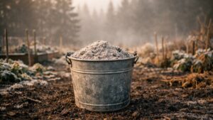 Il répand les cendres de son poêle sur le potager tout l'hiver : au printemps, ses pommes de terre sortent couvertes de croûtes brunes